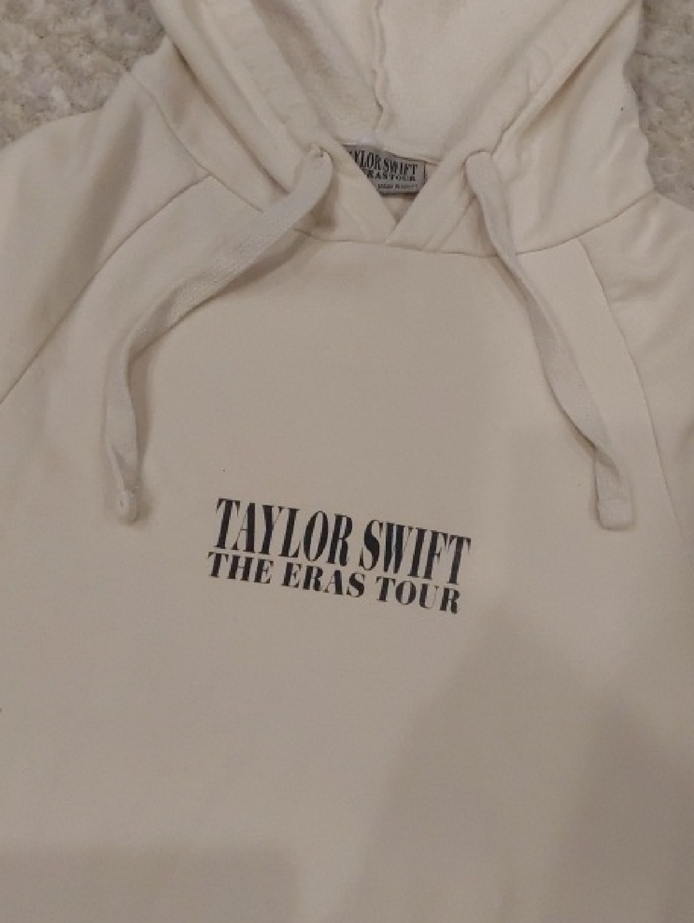 Taylor Swift  The Eras Tour  Beige Hoodie Size M - Picture 6 of 13